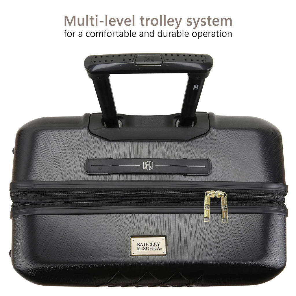Diamond 3 Piece Expandable Chic Luggage Set