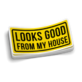 Looks Good Hard Hat Decal
