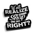 Snap Someday Hard Hat Decal