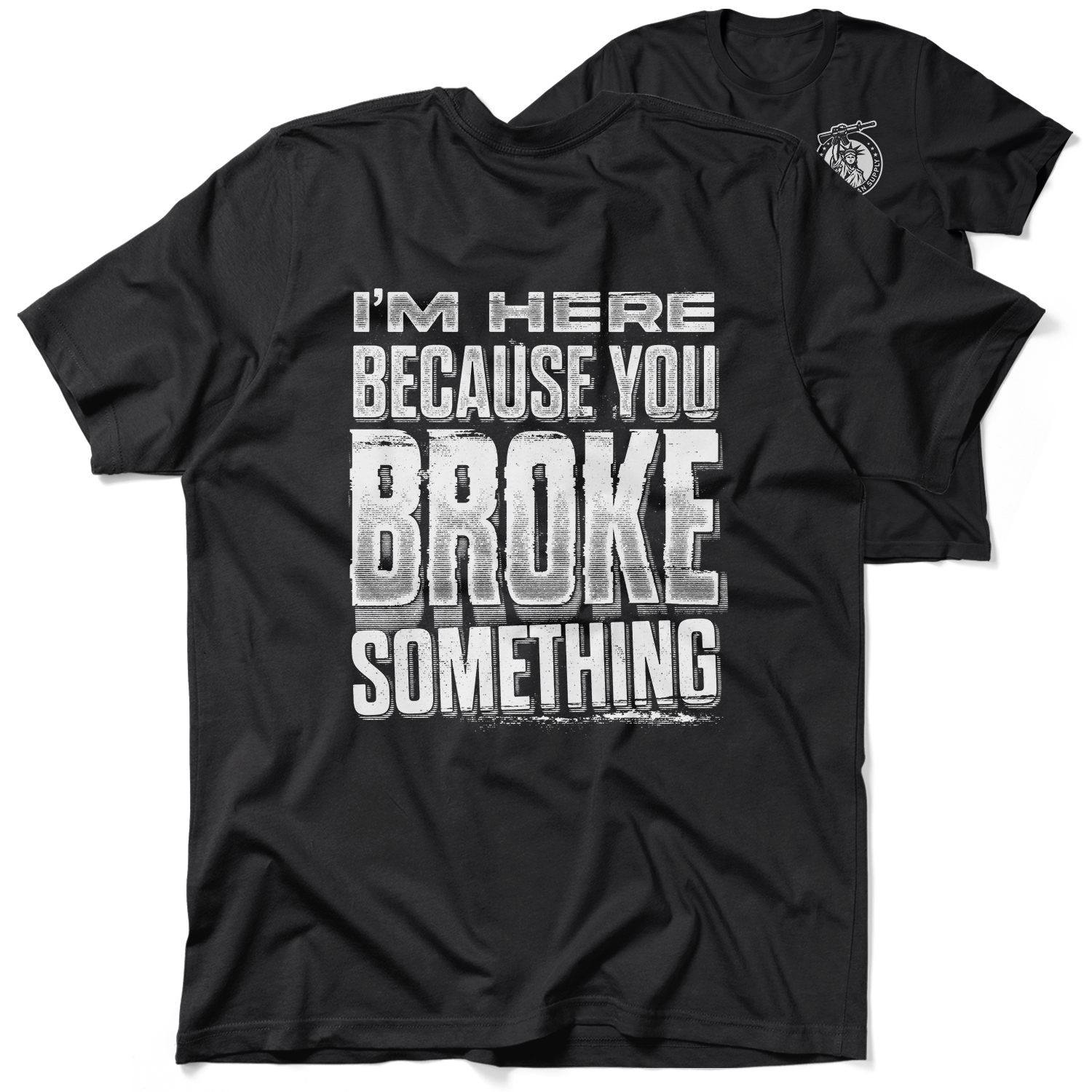 Broke Something - Safety Yellow T-Shirt