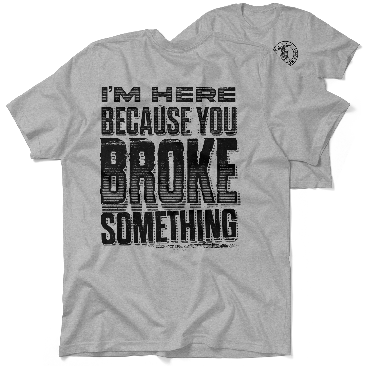 Broke Something - Safety Yellow T-Shirt