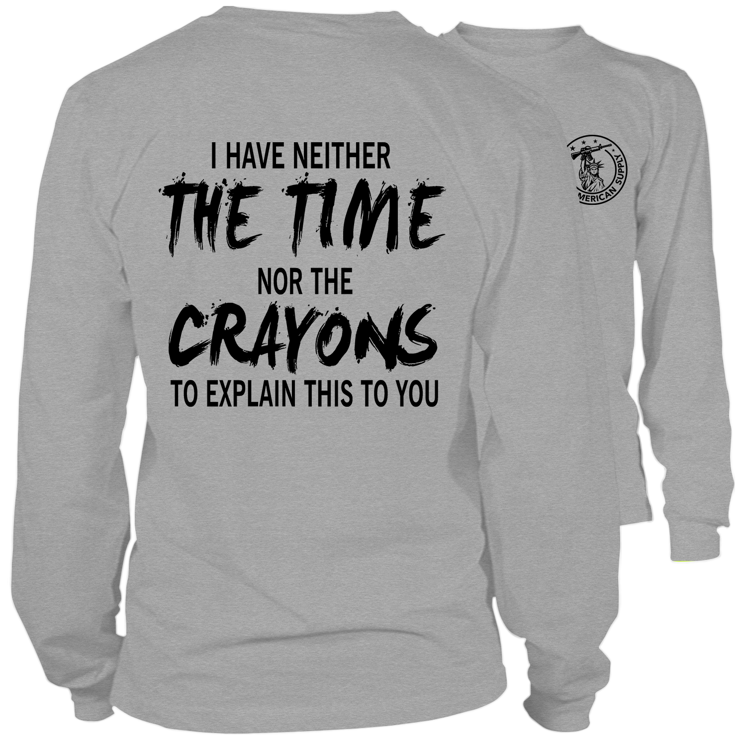 Crayons - Long Sleeve Hi-Vis Safety Yellow Shirt