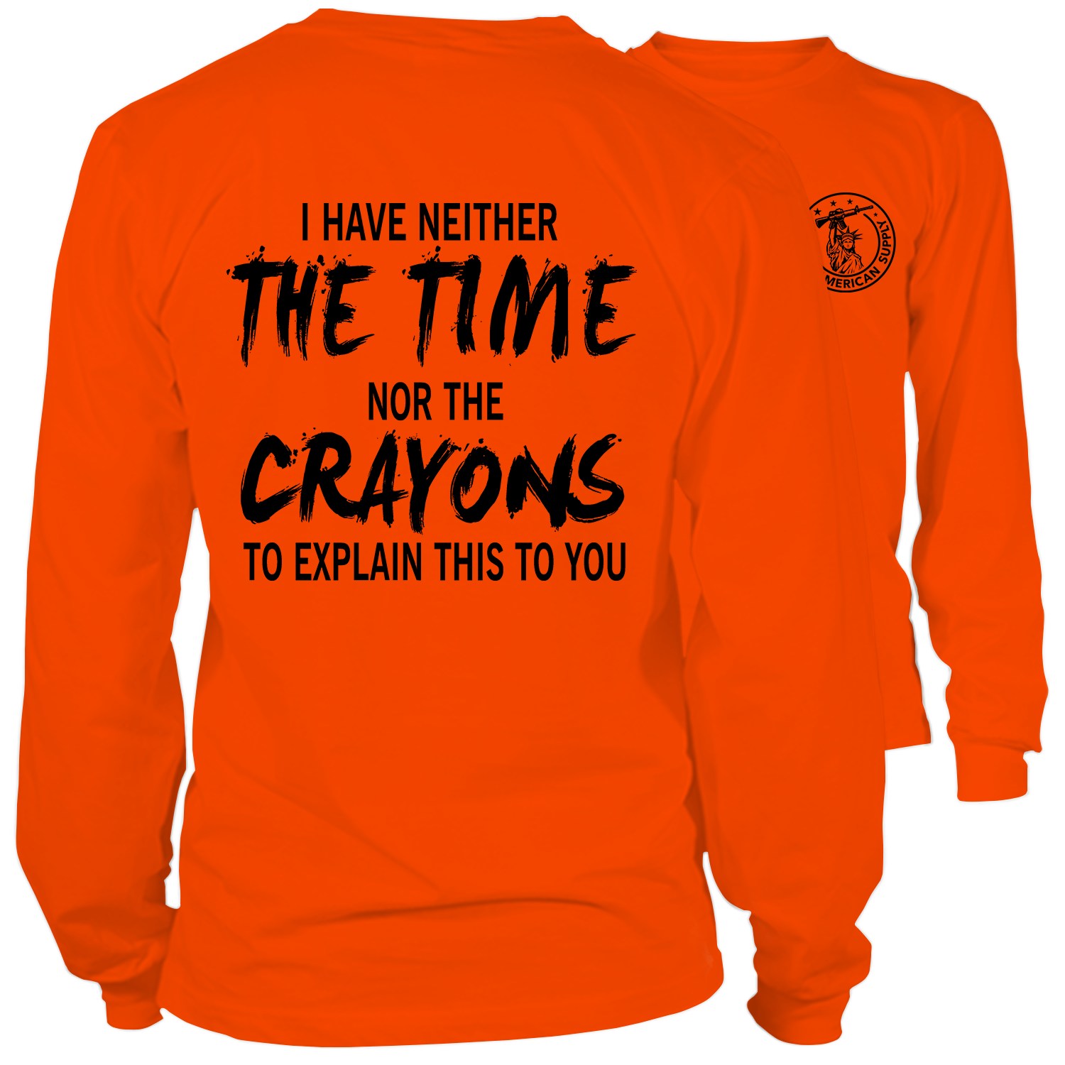 Crayons - Long Sleeve Hi-Vis Safety Yellow Shirt