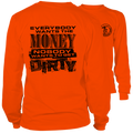 Dirty - Long Sleeve Safety Orange Hi-Vis T-Shirt