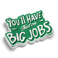 Big Jobs - Hard Hat Decal