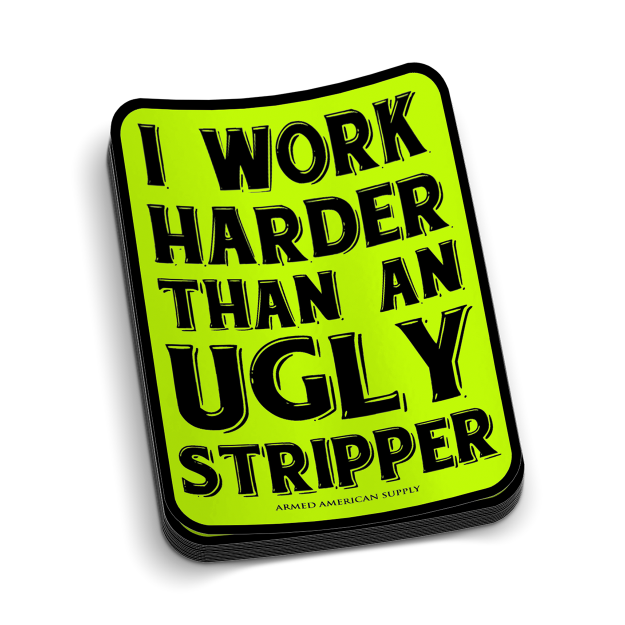 Work Harder Hard Hat Decal