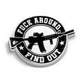 FAFO Round Hard Hat Decal