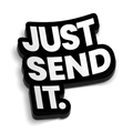 Just Send It Hard Hat Decal