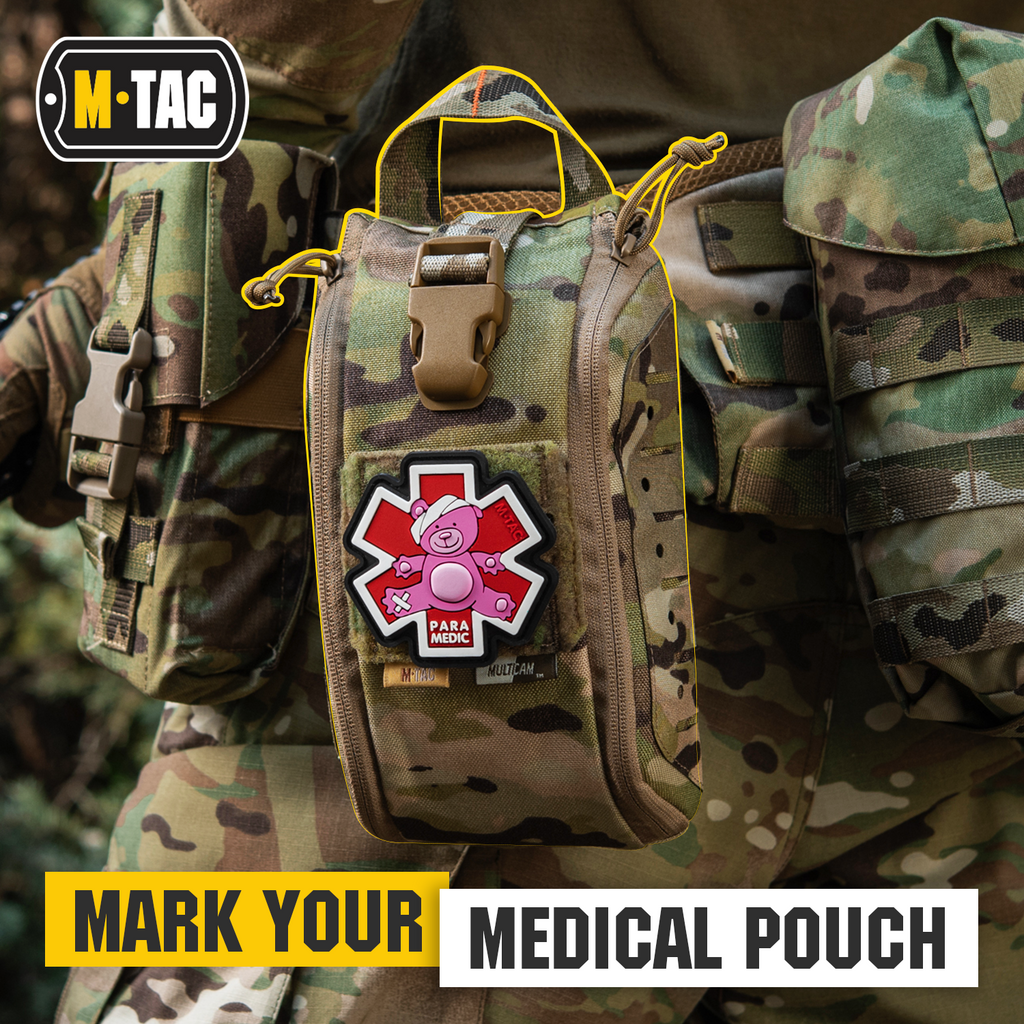 M-Tac Morale Patch Paramedic Bear PVC