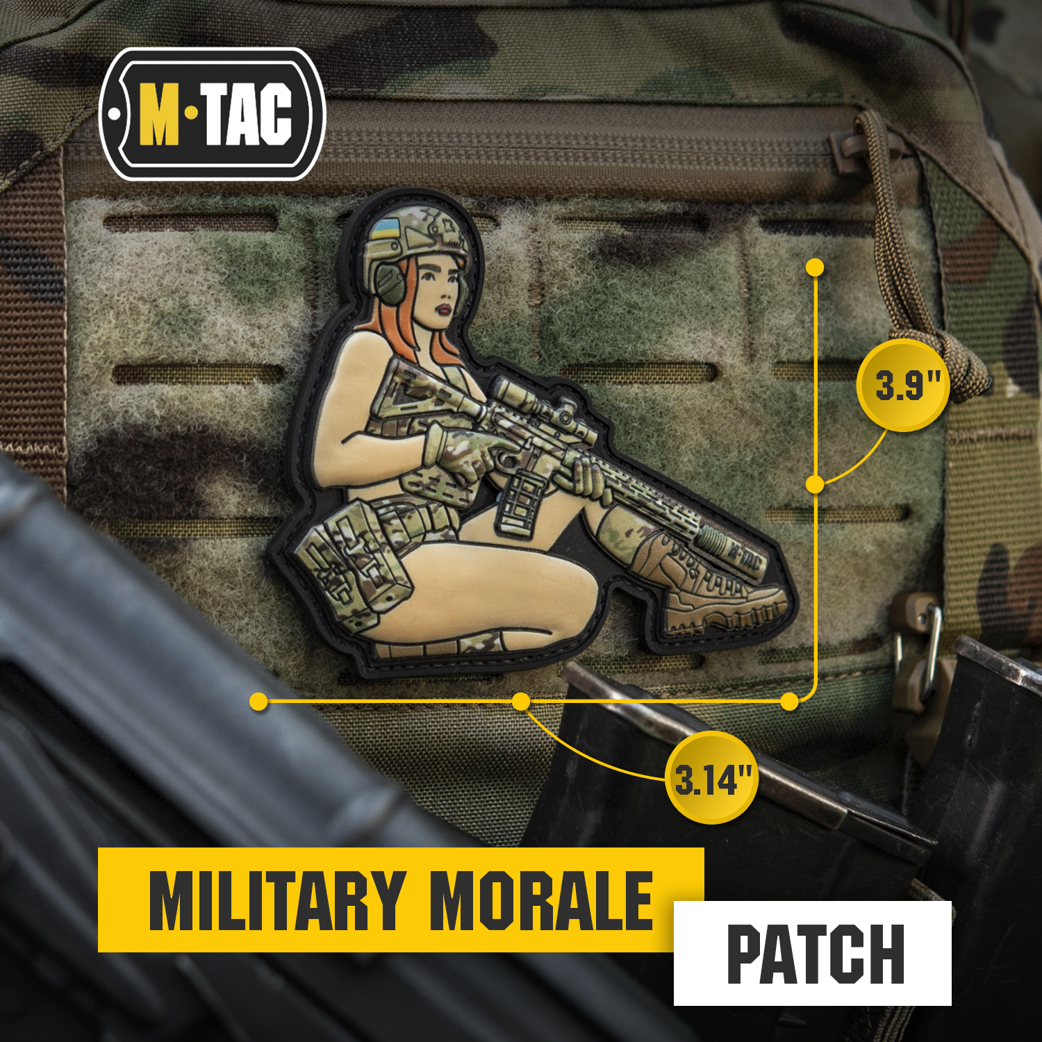 M-Tac Morale Patch Tactical Girl