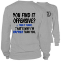 Happier Than You - Long Sleeve Heather Gray Shirt