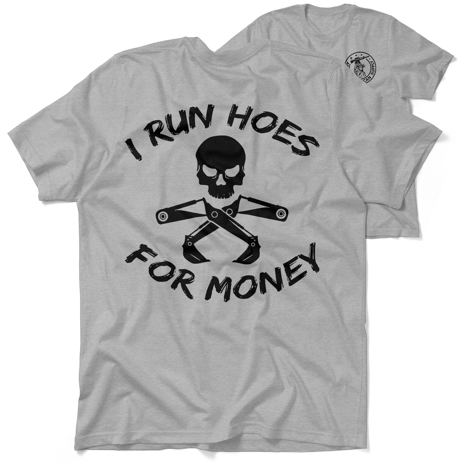 I Run Hoes - Heather Gray T-Shirt