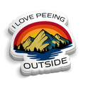 Peeing Outside 5 Inch Decal