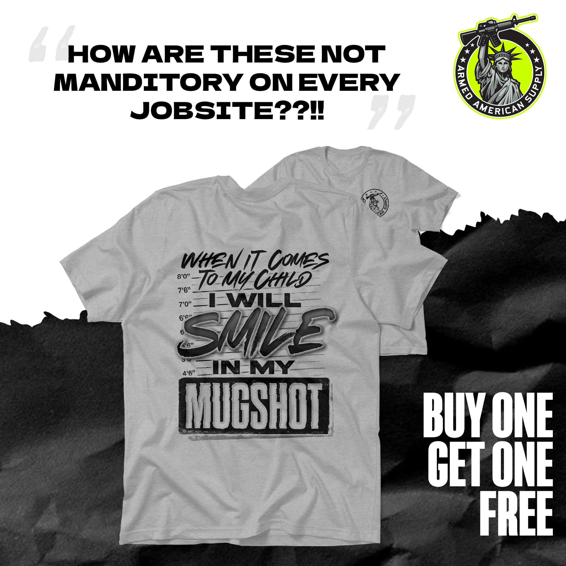 Mugshot - Safety Yellow T-Shirt