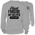 My Helper - Long Sleeve Heather Gray Shirt