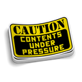 Contents Under Pressure Hard Hat Decal