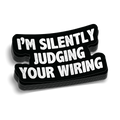 Wiring Hard Hat Decal