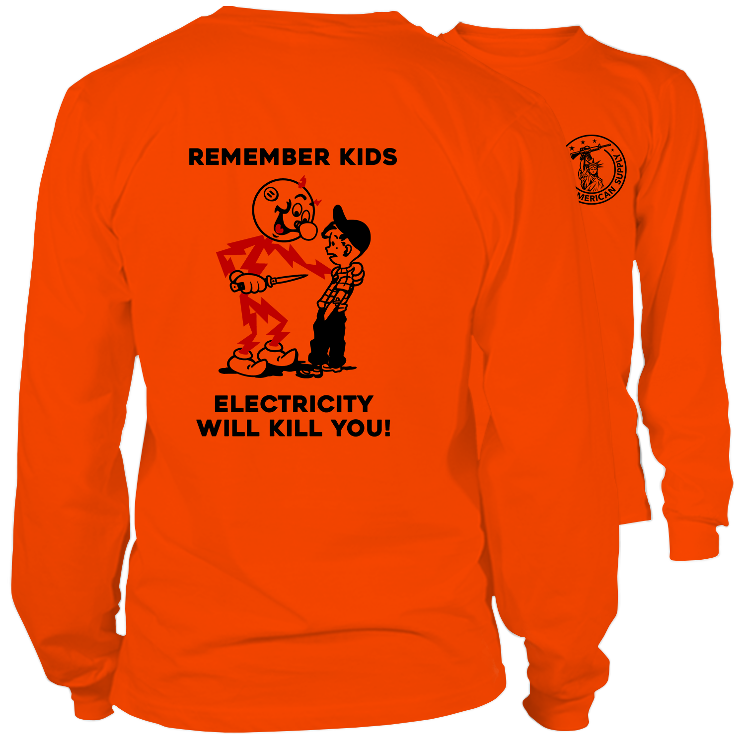 Remember Kids - Long Sleeve Hi-Vis T-Shirt