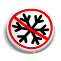 No Snowflakes Hard Hat Decal