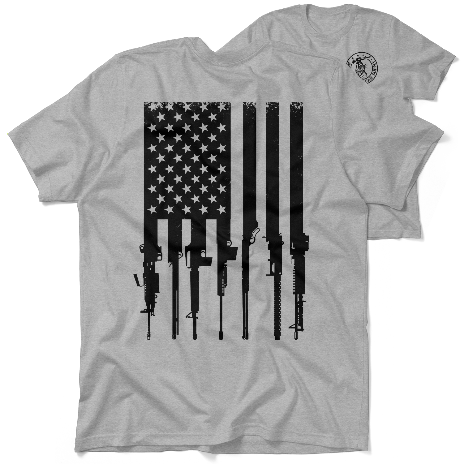 Rifle Flag - Safety Yellow T-Shirt