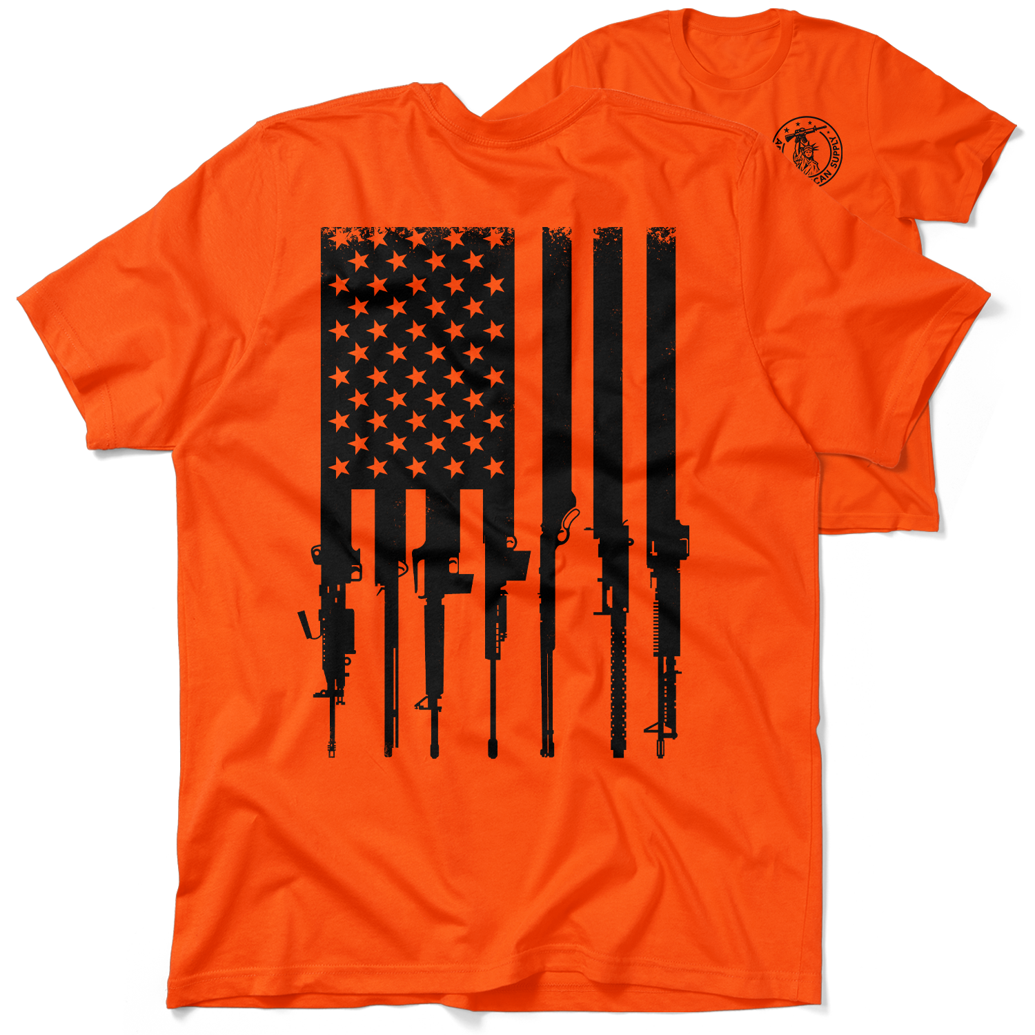Rifle Flag - Safety Yellow T-Shirt