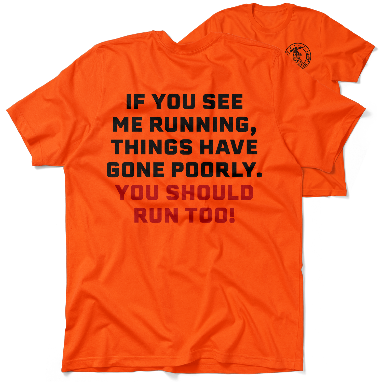 Run - Safety Yellow T-Shirt