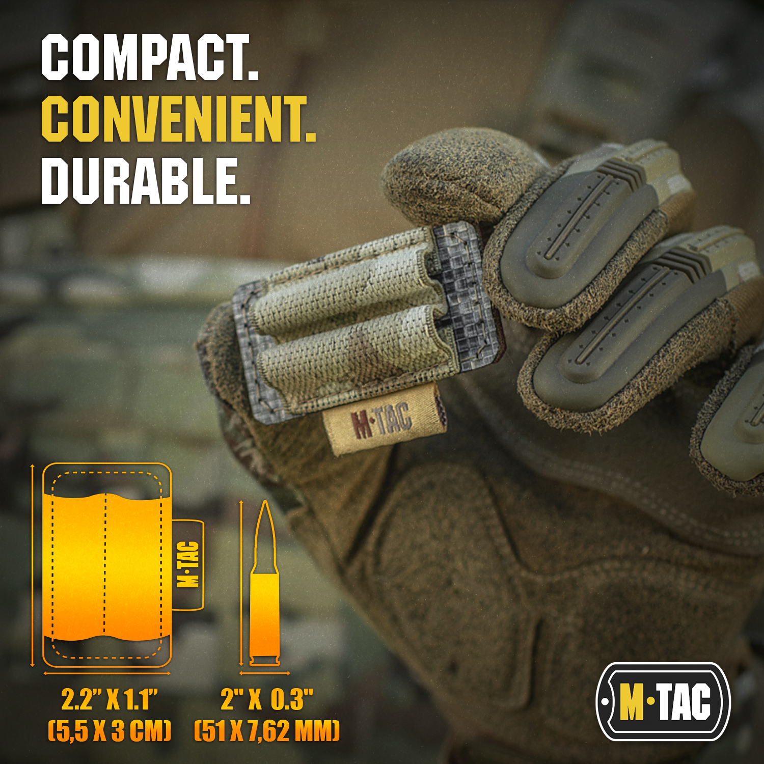 M-Tac 2 Round Bullet Holder for Rifle