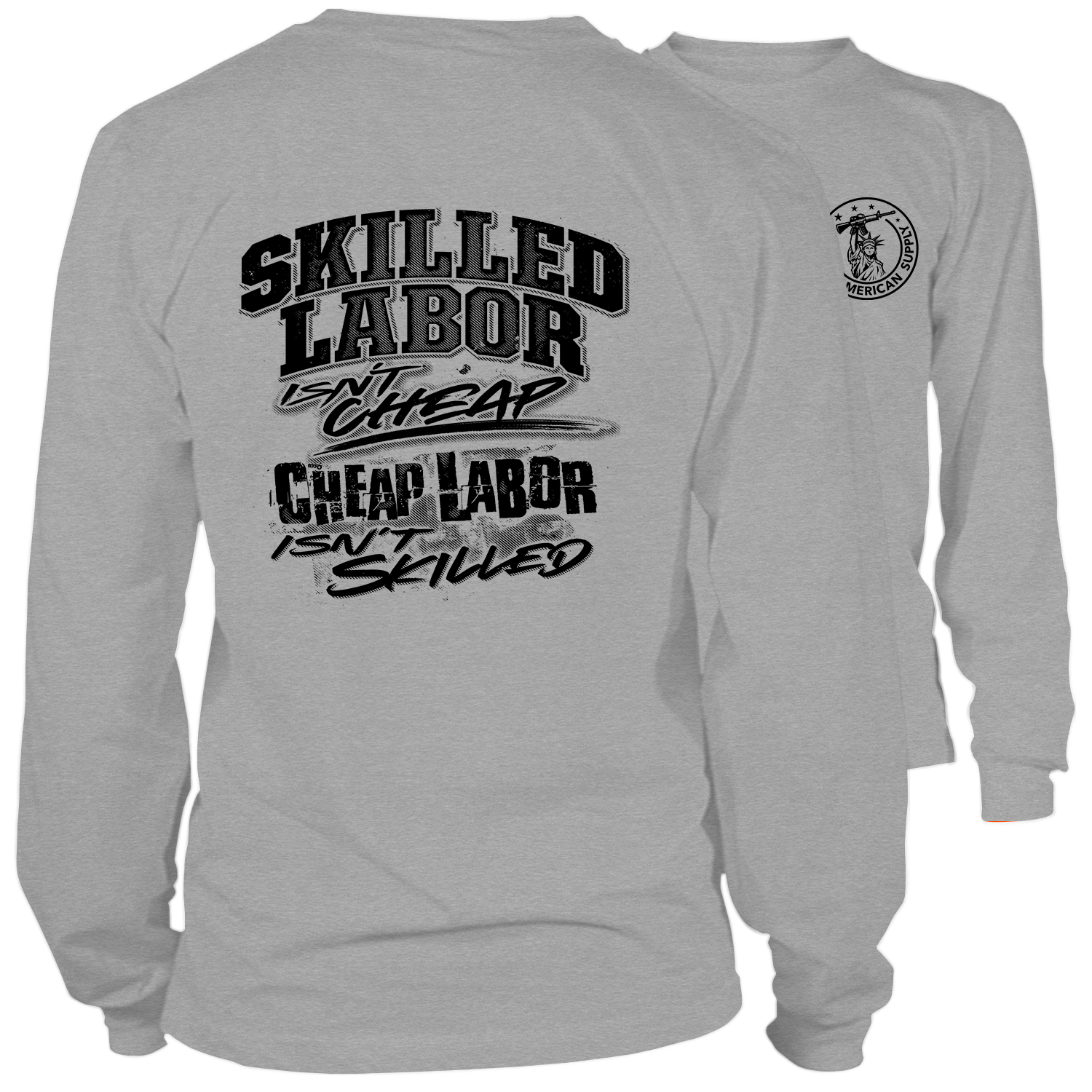 Skilled Labor - Long Sleeve Hi-Vis T-Shirt