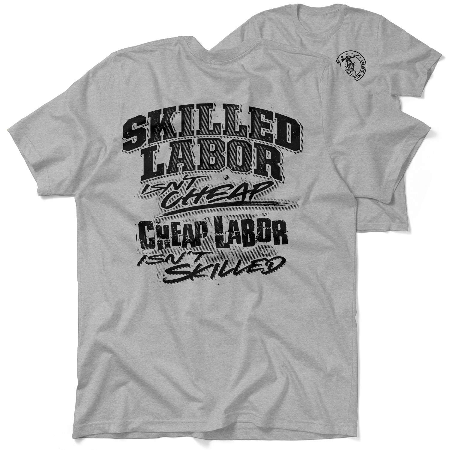 Skilled Labor - Safety Yellow T-Shirt