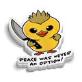 Peace Was Never An Option Hard Hat Decal