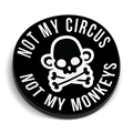 Not My Monkeys Hard Hat Decal