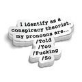 Conspiracy Theorist Hard Hat Decal