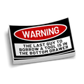 Tool Box Warning Decal