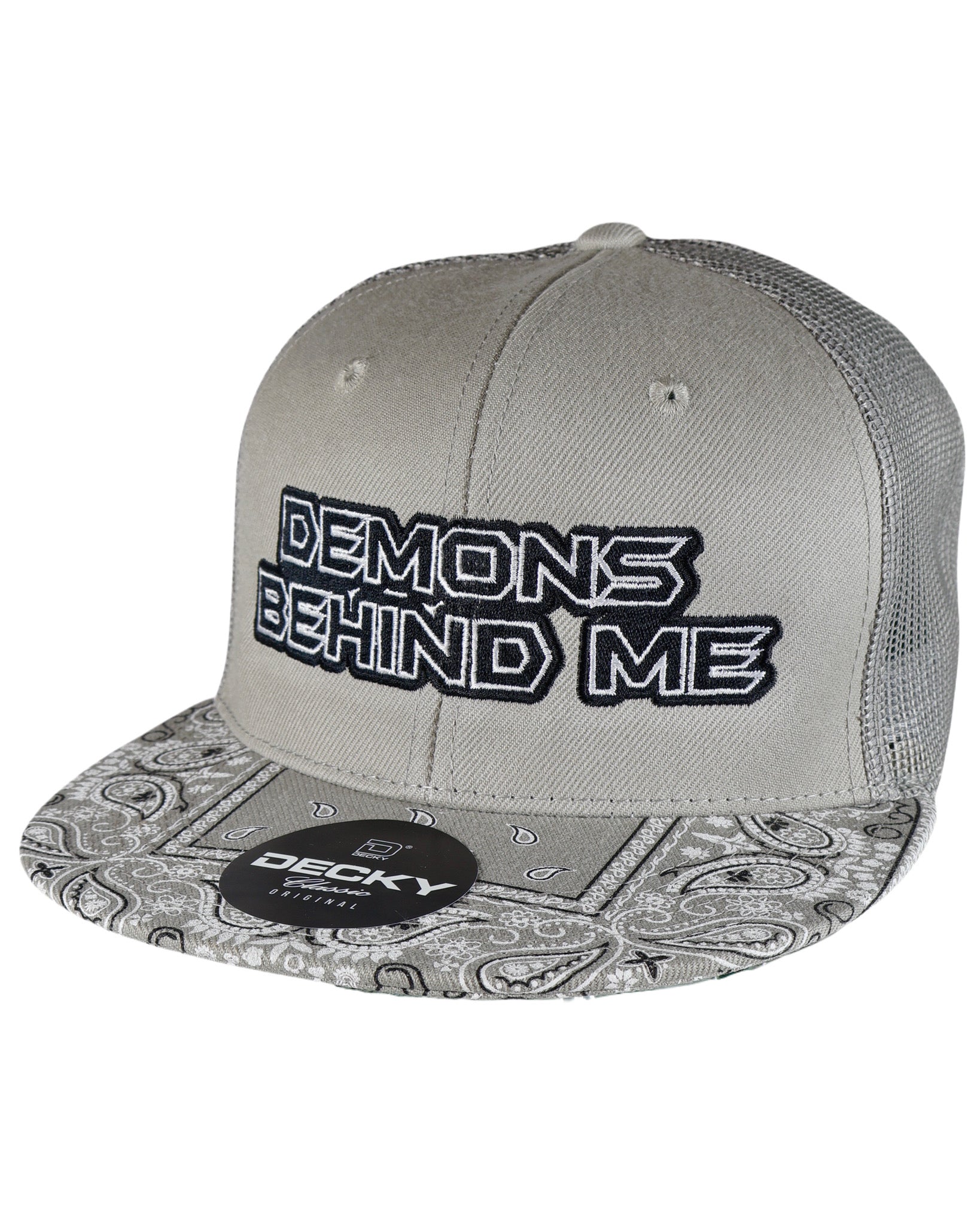 Gray Bandana Bill Snapback