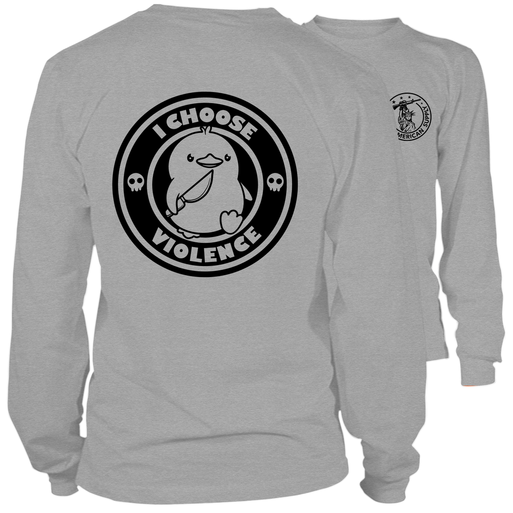 Violence - Long Sleeve Hi-Vis T-Shirt