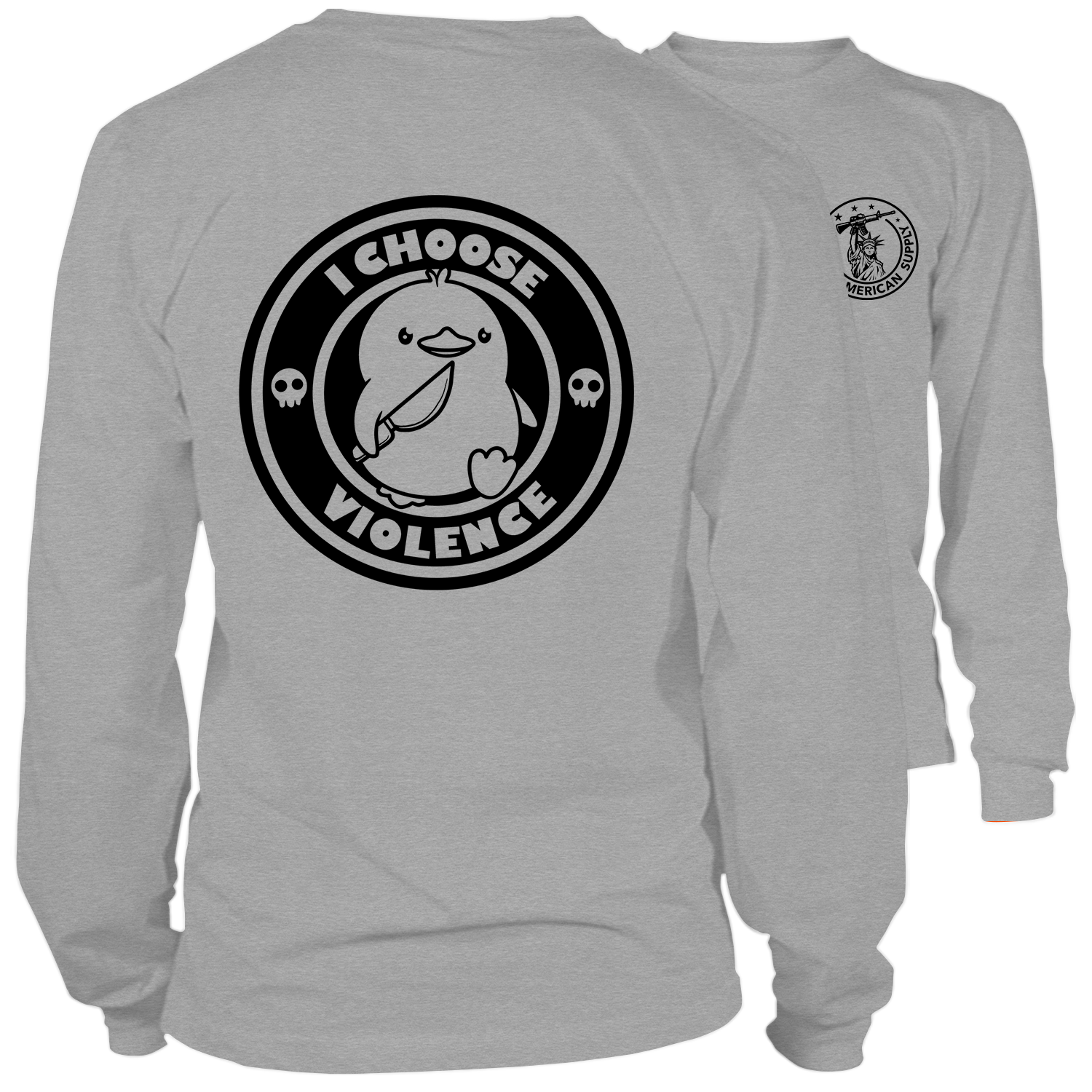 Violence - Long Sleeve Hi-Vis T-Shirt