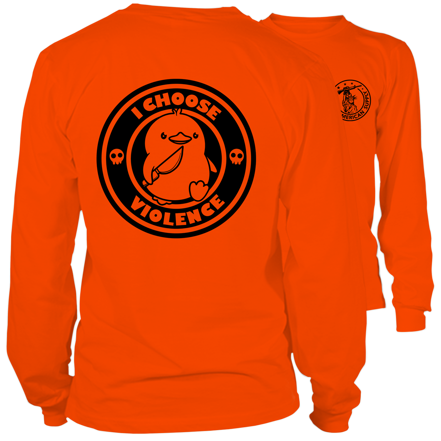 Violence - Long Sleeve Hi-Vis T-Shirt