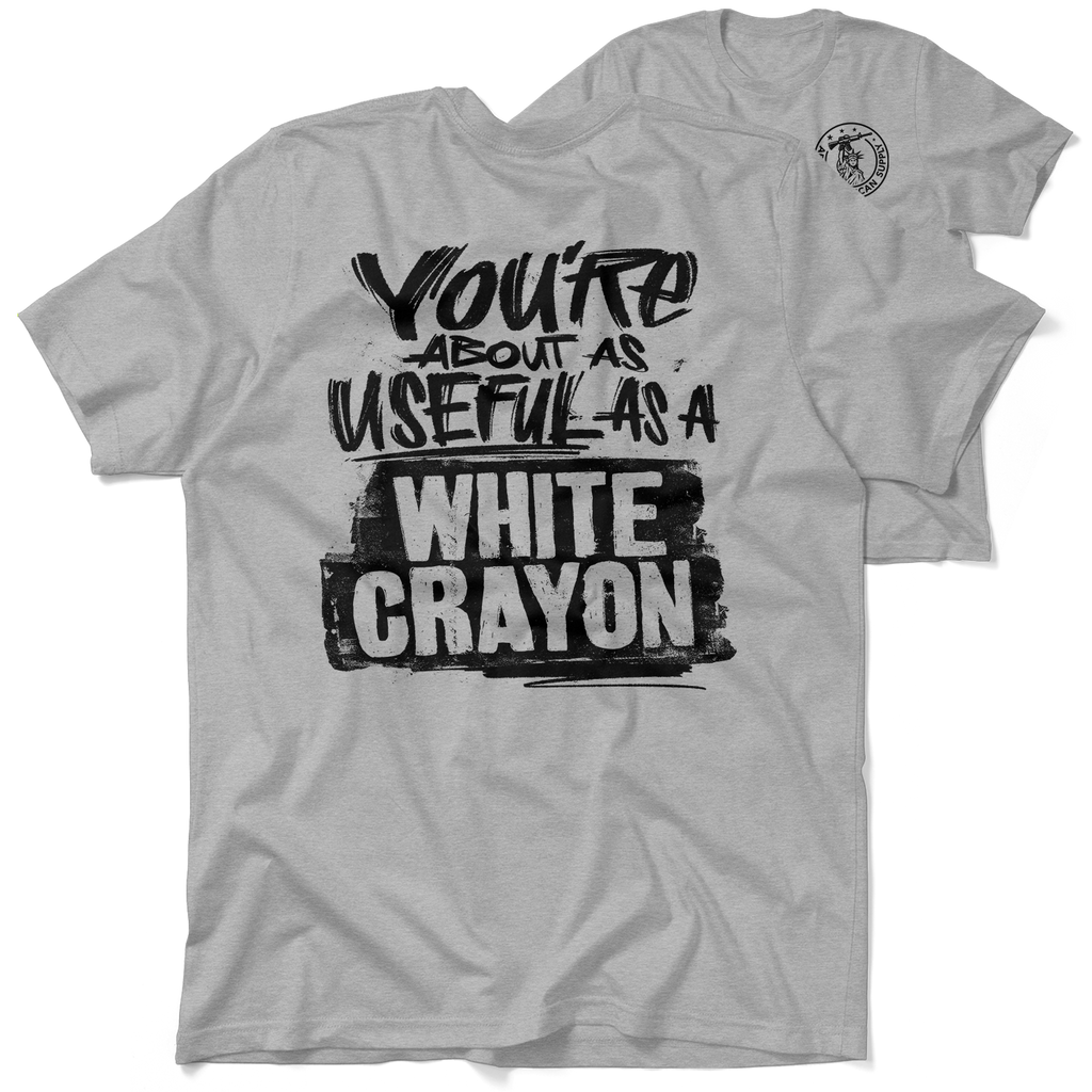 White Crayon - Safety Yellow T-Shirt