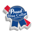 Proud Blue Collar Hard Hat Decal