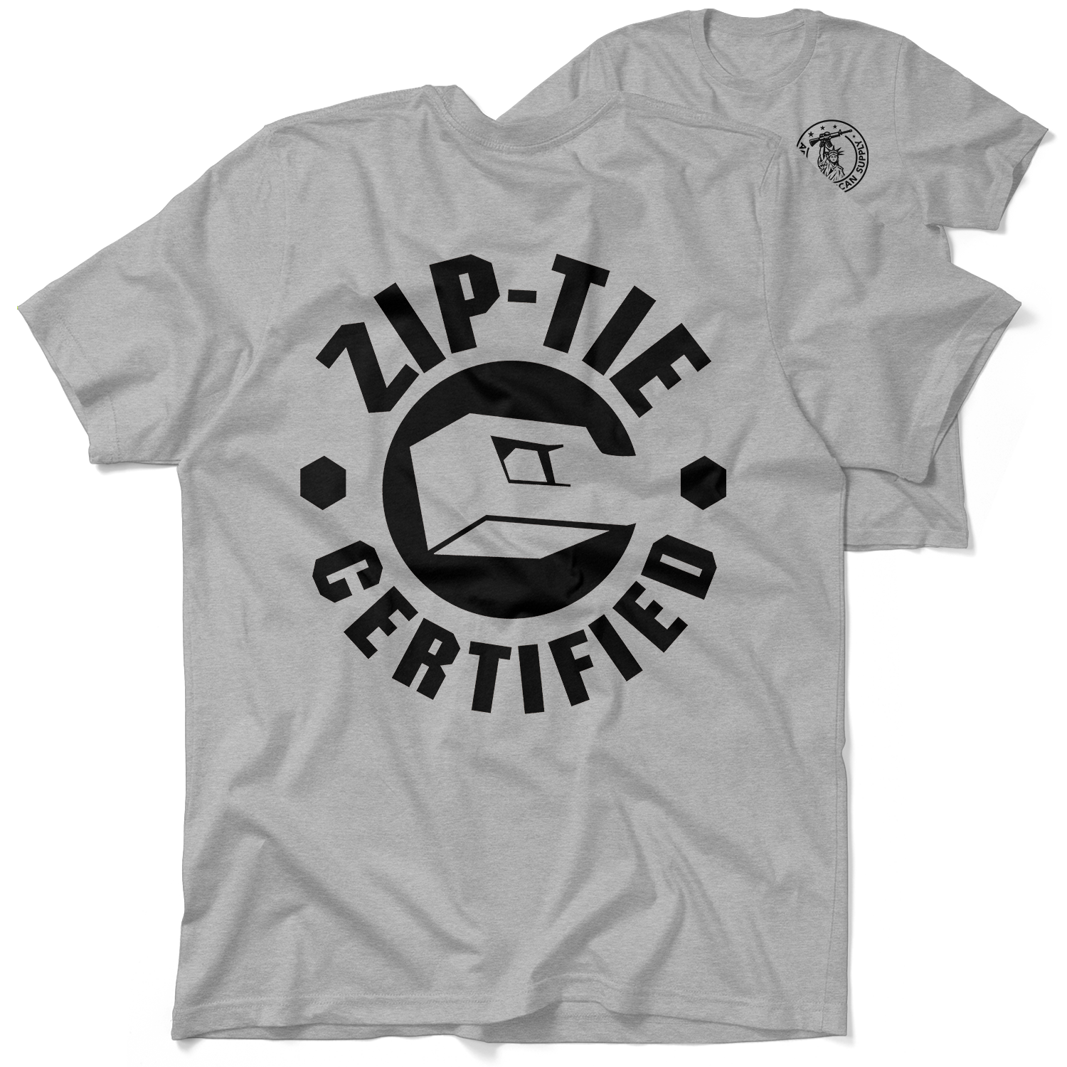 Zip Tie - Safety Yellow T-Shirt