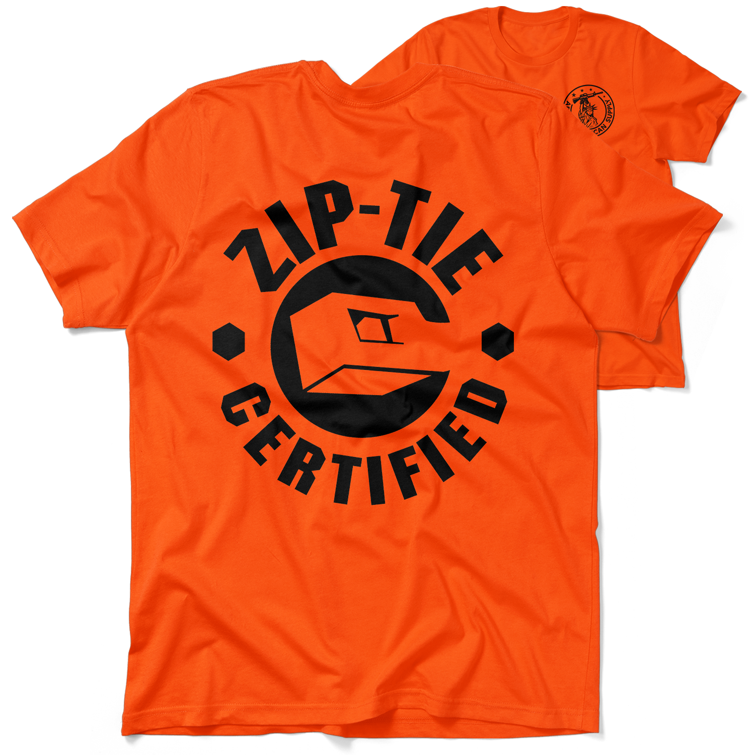 Zip Tie - Safety Yellow T-Shirt