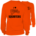 I Love Squirters - Long Sleeve Safety Orange Hi-Vis