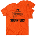 I Love Squirters - Safety Orange Hi-Vis T-Shirt