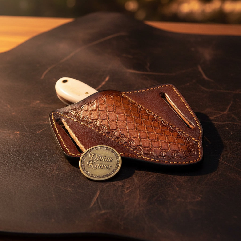 Turquoise & Bone Rasp Gut Hook Knife with Rasp Steel Blade