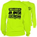 Amish- Long Sleeve Safety Yellow Hi-Vis T-Shirt