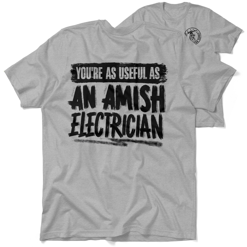 Amish Electrician - Safety Yellow Hi-Vis T-Shirt