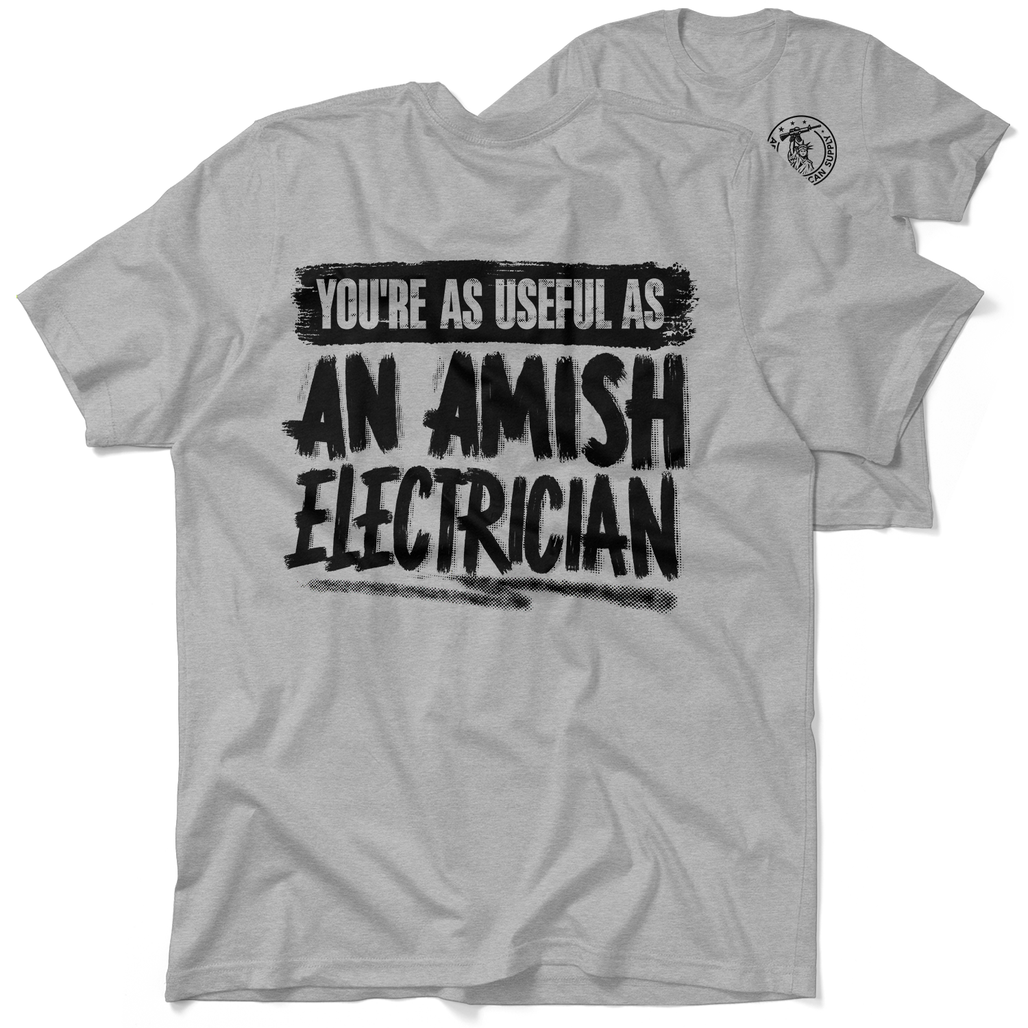 Amish Electrician - Safety Yellow Hi-Vis T-Shirt