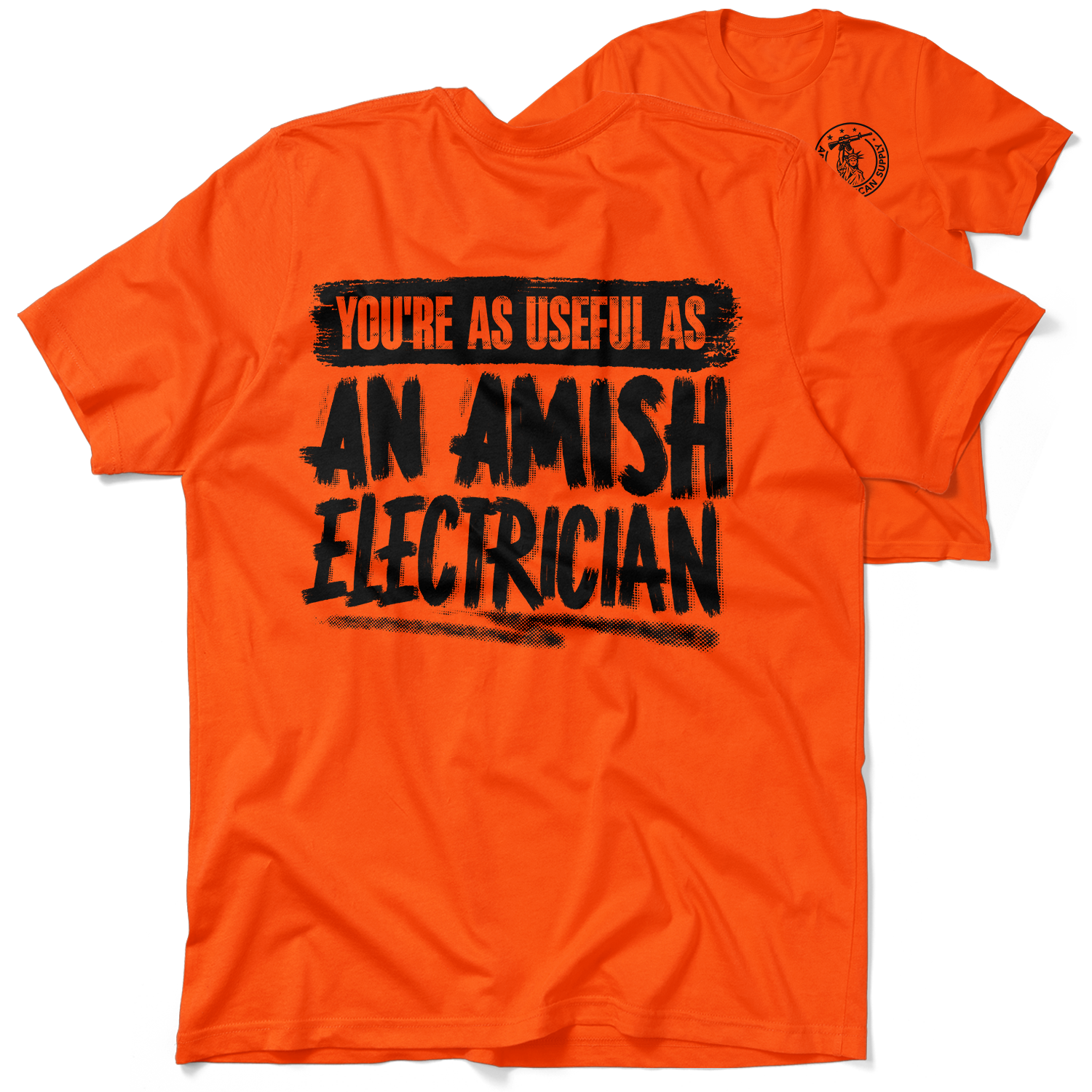 Amish Electrician - Safety Yellow Hi-Vis T-Shirt