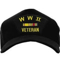 Veteran Ballcap: WWII Veteran with 2 Ribbons