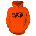 I'm Not Gay - Safety Orange Hi-Vis Hoodie Workwear